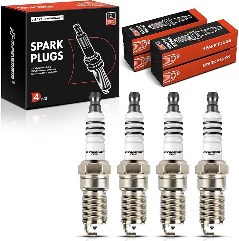 A-Premium 4-Pack Iridium Platinum Spark Plugs for Mazda 6, 5, Tribute,
