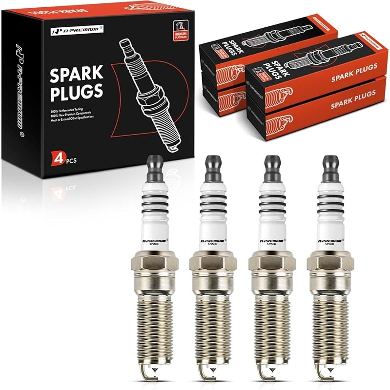 A-Premium 4-Pack Iridium Platinum Spark Plugs for Chevrolet Malibu Col