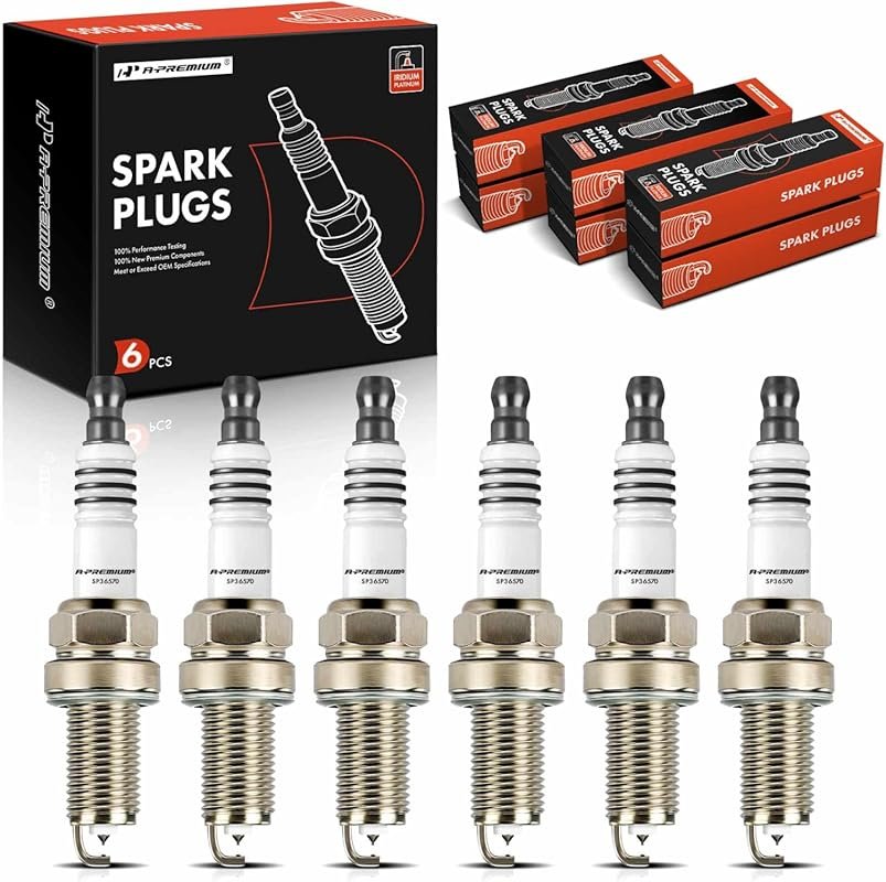 A-Premium Iridium Platinum Spark Plugs Pack of 6 for Honda Pilot Odyss