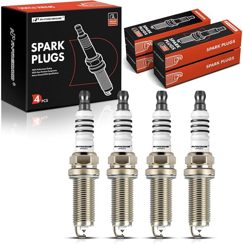 A-Premium Iridium Platinum Spark Plugs Pack of 4 for Hyundai Elantra A