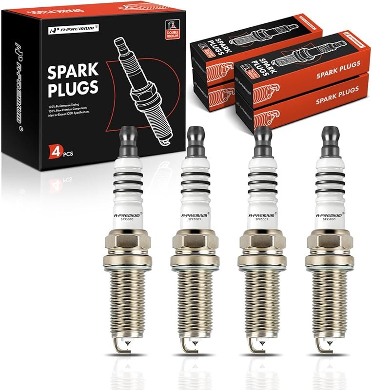 A-Premium Double Iridium Spark Plugs Compatible with 2017-2019 Nissan 