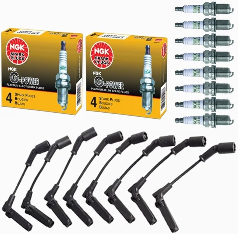NGK G-Power Platinum Spark Plugs and Wires Set for LS1 LS2 LS3 Chevy S