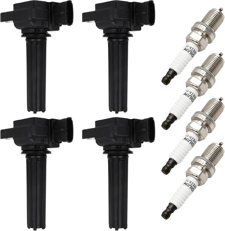 ECCPP UF526 Ignition Coils with Iridium Spark Plugs for Saab 9-3 2.0L 