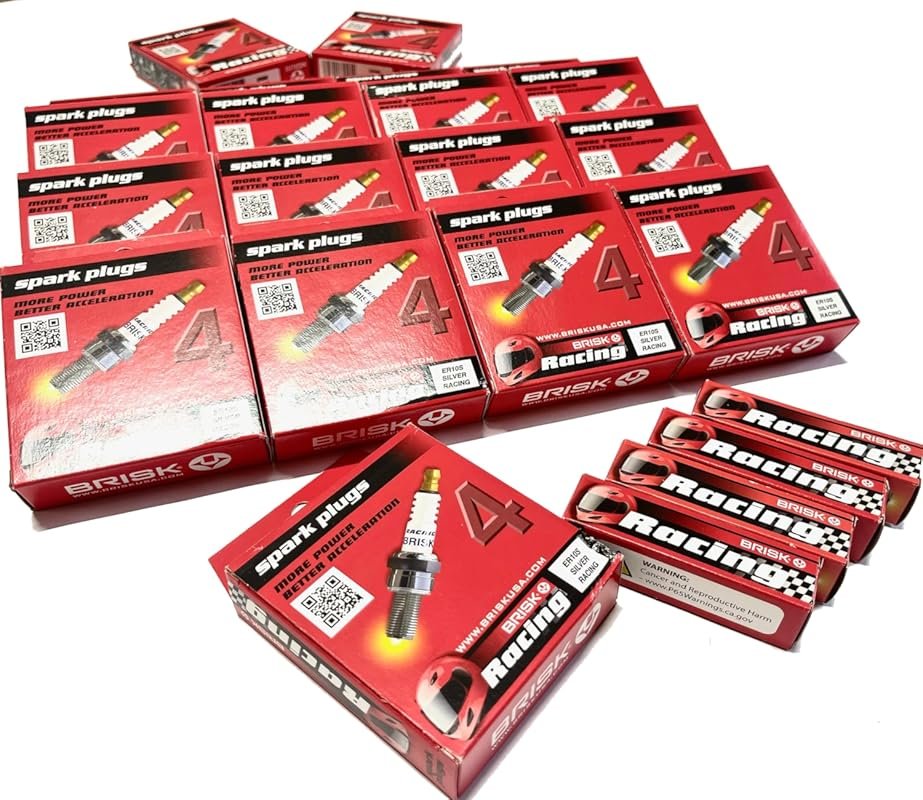 Brisk ER10s Premium Spark Plugs for High-Performance Racing and Superc