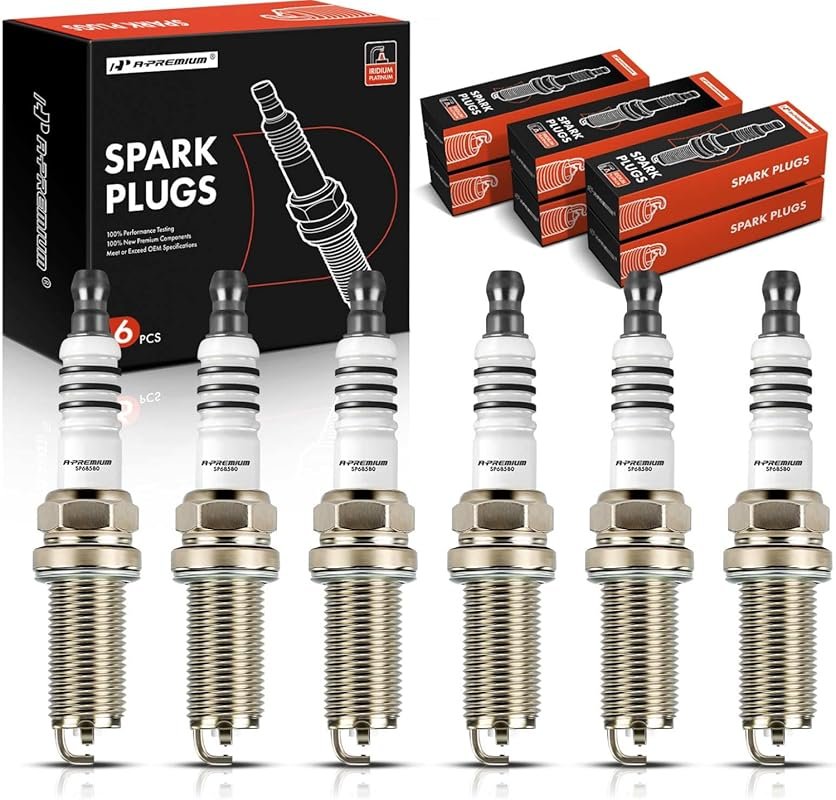 A-Premium Double Iridium Spark Plugs 6-Pack for Lexus IS350 GS350 RC35