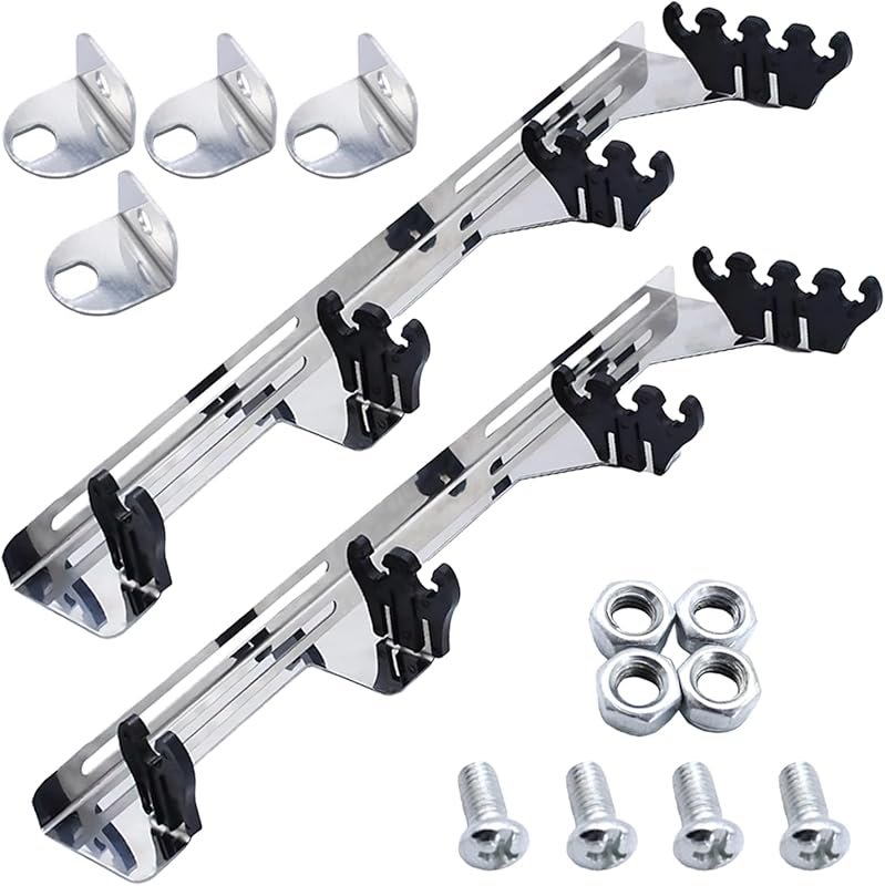 Chrome Linear Spark Plug Wire Separators Loom, Black Valve Cover, for 