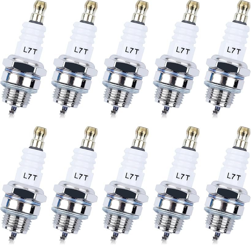 Adofol 10-Pack L7T Spark Plugs for 2-Stroke Engines, Replaces NGK BPMR