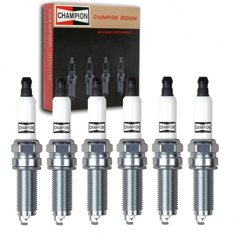 Champion Iridium Spark Plugs Set of 6 for Jeep Wrangler JK 3.6L V6 201