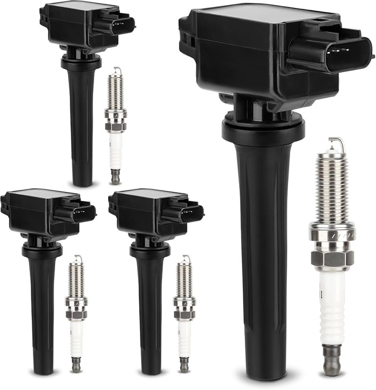 UF656 Ignition Coil & 93501 Double Iridium Spark Plugs for 2012-2020 M