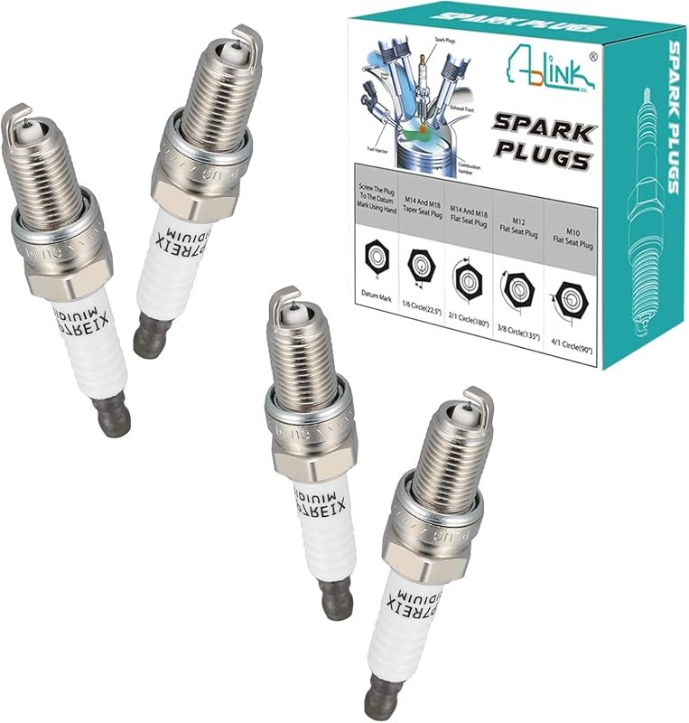 Duble Iridium DCPR7EIX Spark Plugs (4-Pack) Compatible with Chevy Spar