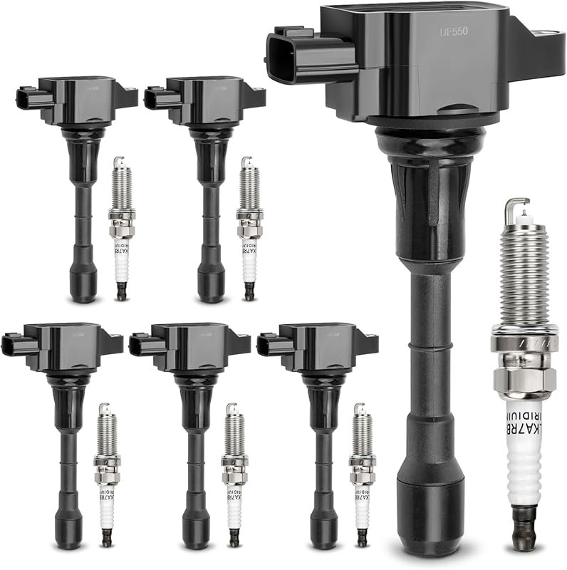 UF550 Ignition Coil and Double Iridium Spark Plugs for Nissan Altima M