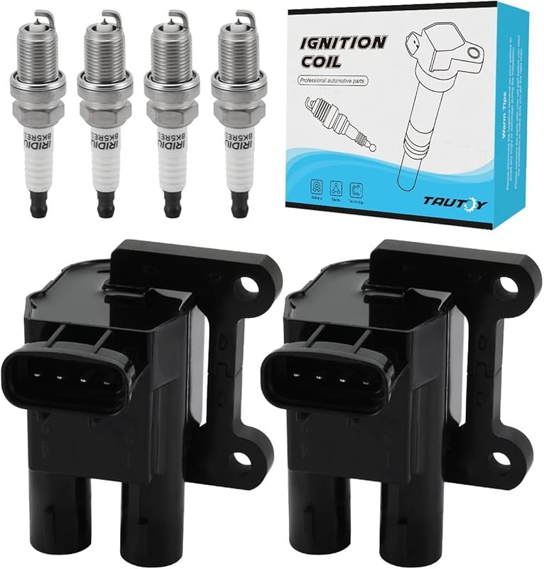 TAUTOY UF246 Ignition Coil and Iridium Spark Plugs Kit