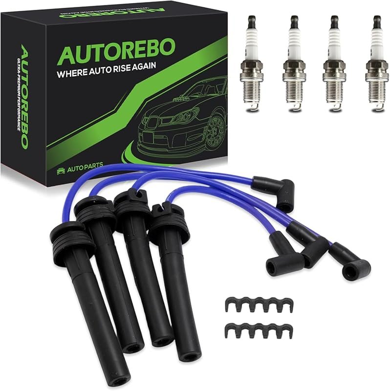 Spark Plug Wires 12127513032 & Iridium Plugs Set for Mini Cooper S 200