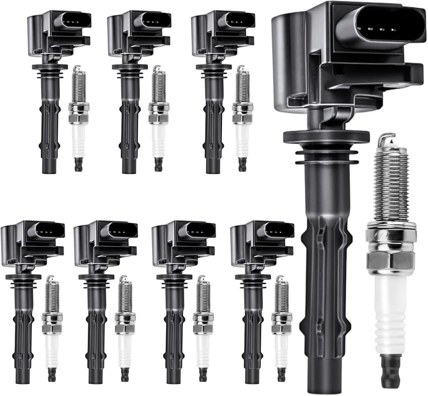 UF535 Ignition Coils and 95983 Spark Plugs Set of 8 for Mercedes-Benz 