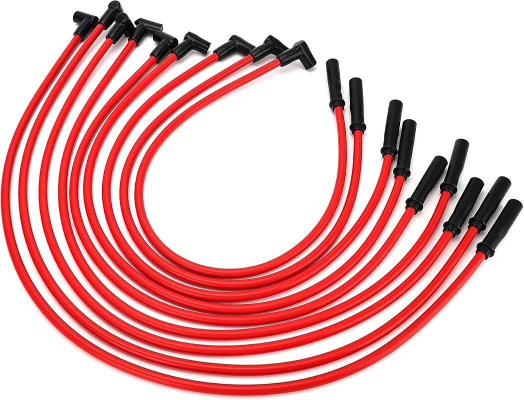 High Performance Low Resistance 10.5mm HEI Spark Plug Wire Set (9-Piec