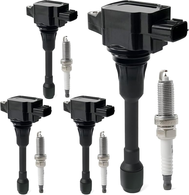 Set of 4 UF549 Ignition Coils and 9029 Iridium Spark Plugs for 2007-20