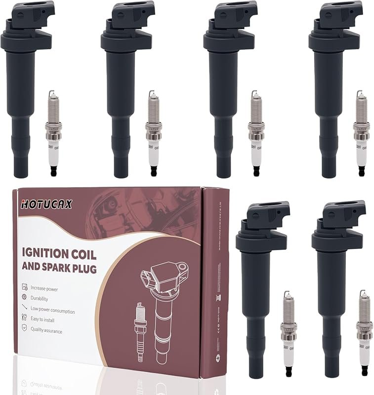 UF592 Ignition Coils and Double Iridium Spark Plugs 6-Pack for BMW Min