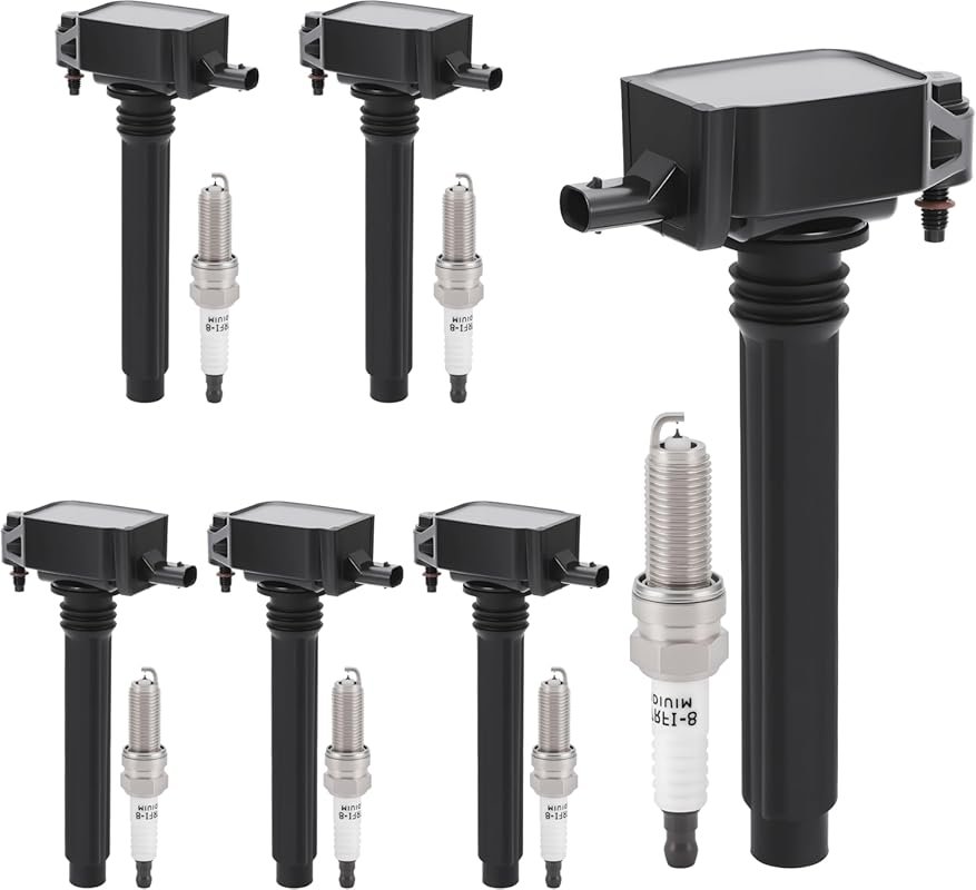 PZ Ignition Coils and Iridium Spark Plugs Kit for Dodge Ram Jeep Chrys