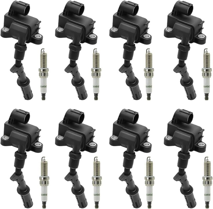 UF733 Ignition Coil and Iridium Spark Plugs Set of 8 for Mercedes-Benz