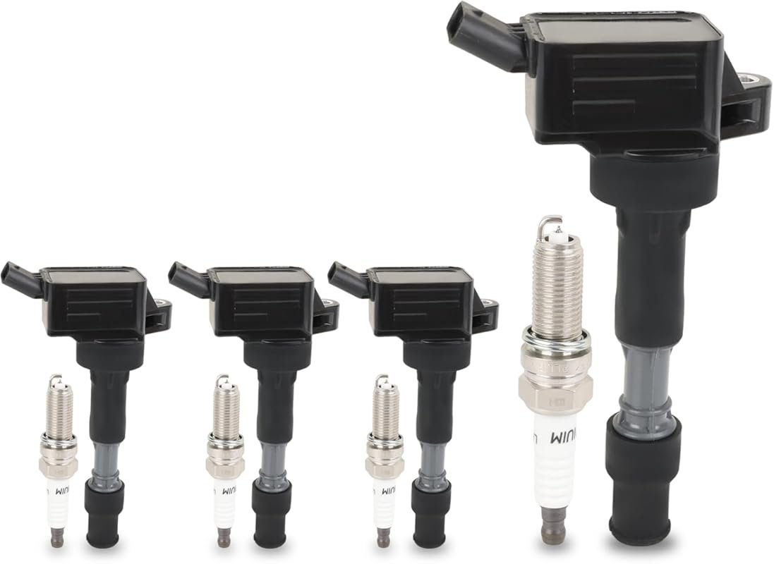 UF816 Compatible Set of 4 Ignition Coils and Spark Plugs for Hyundai K