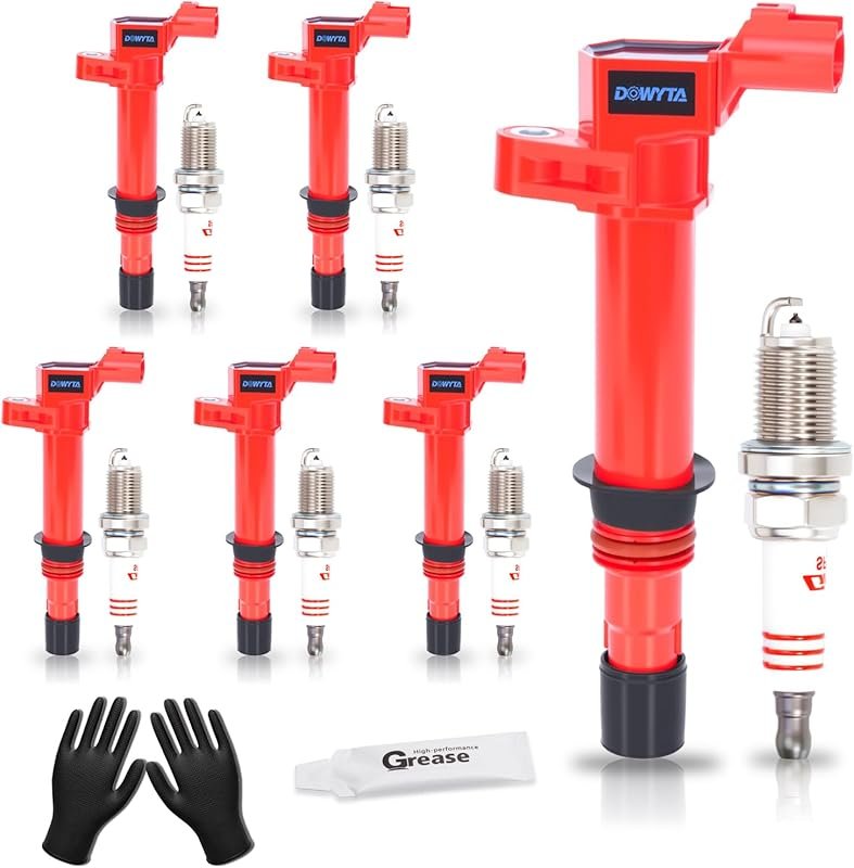 Upgraded 6 Ignition Coil Pack and Spark Plugs Set for Jeep Liberty Che