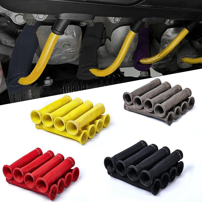 3000° Heat Shield Spark Plug Wire Boot Covers 8-Pack for LS1 LS2 LS3 V
