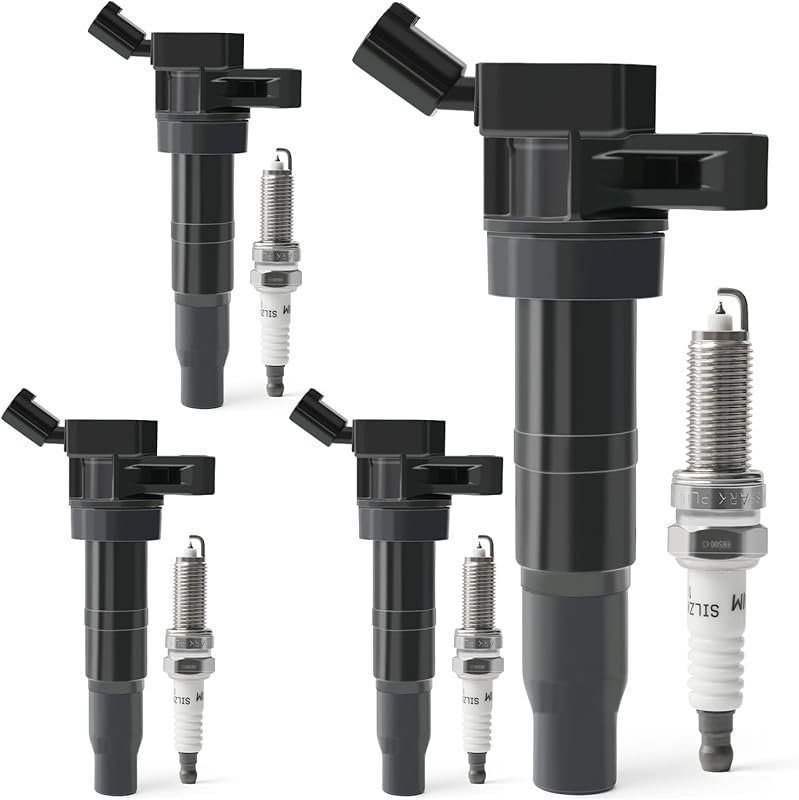 Set of 4 Ignition Coils & Iridium Spark Plugs for 2008-2015 Hyundai So