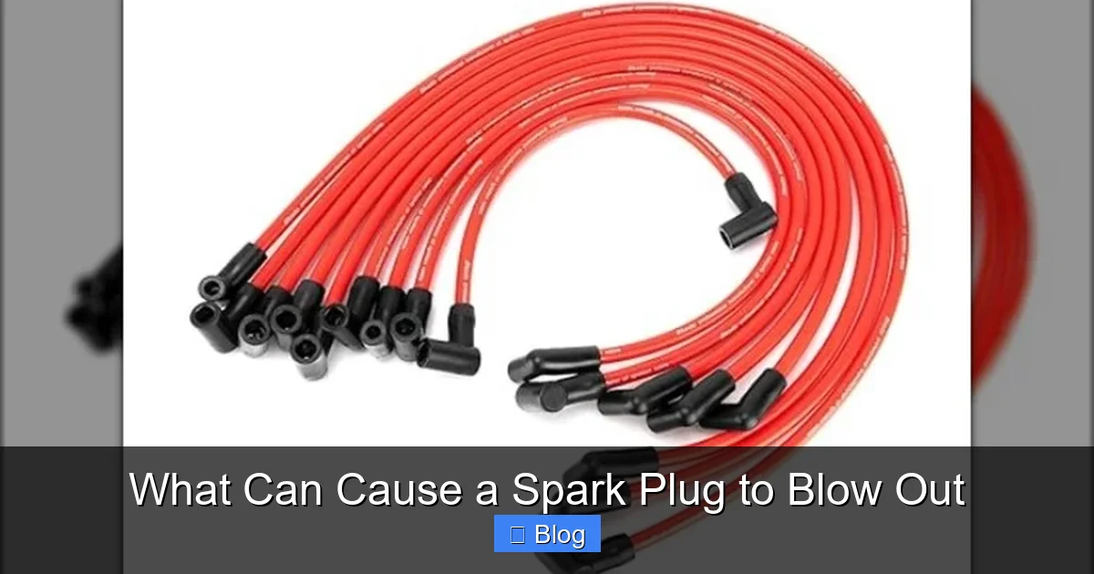 What Can Cause a Spark Plug to Blow Out