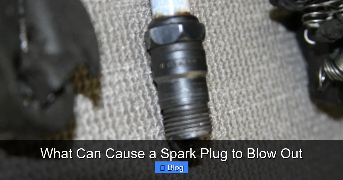 What Can Cause a Spark Plug to Blow Out