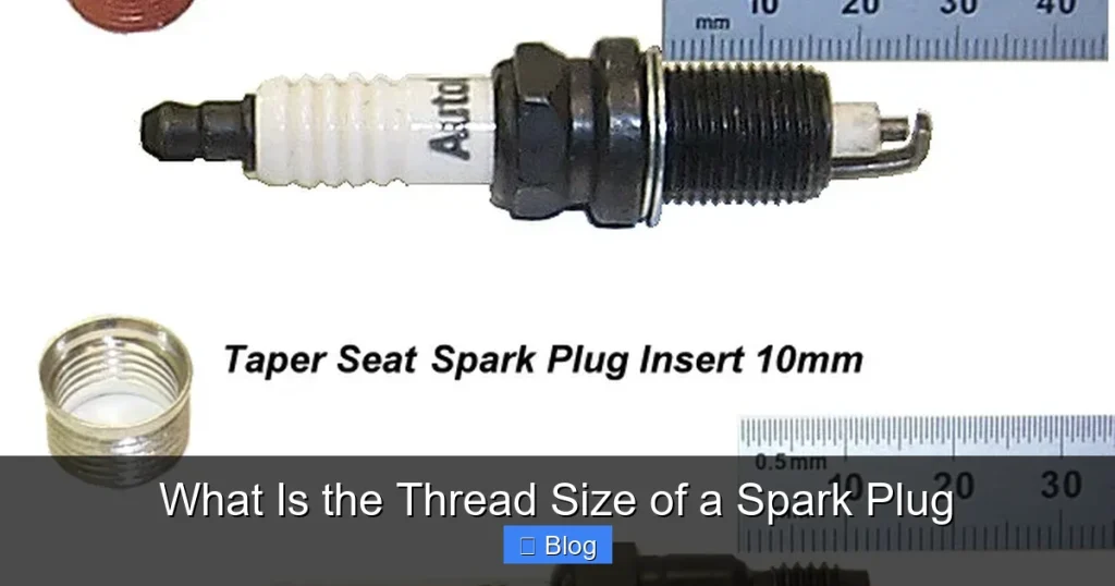 What Is the Thread Size of a Spark Plug