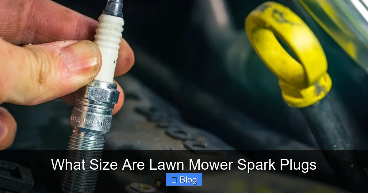 What Size Are Lawn Mower Spark Plugs
