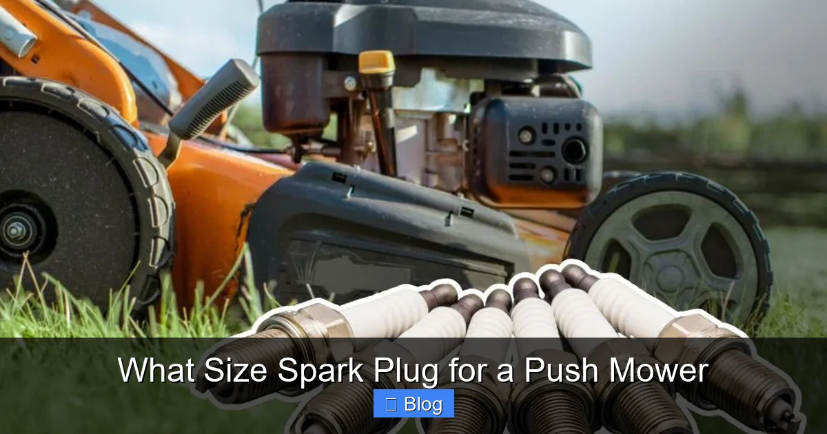 What Size Spark Plug for a Push Mower