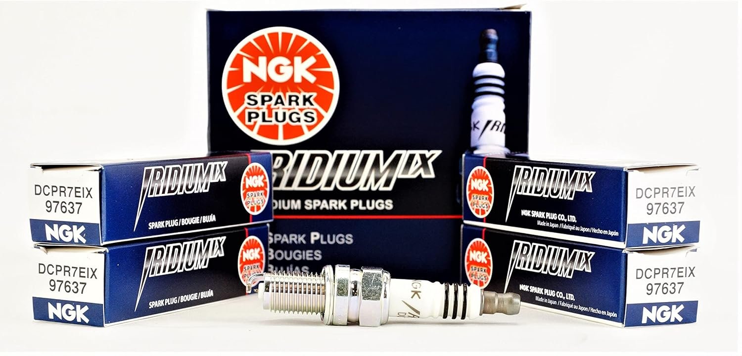 NGK 6046 DCPR7EIX Iridium Spark Plugs Set of 4 for Harley-Davidson Twi