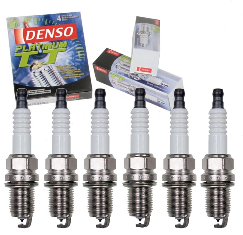 6-Piece DENSO Platinum TT Spark Plugs for Honda Accord 3.0L V6 2003-2007