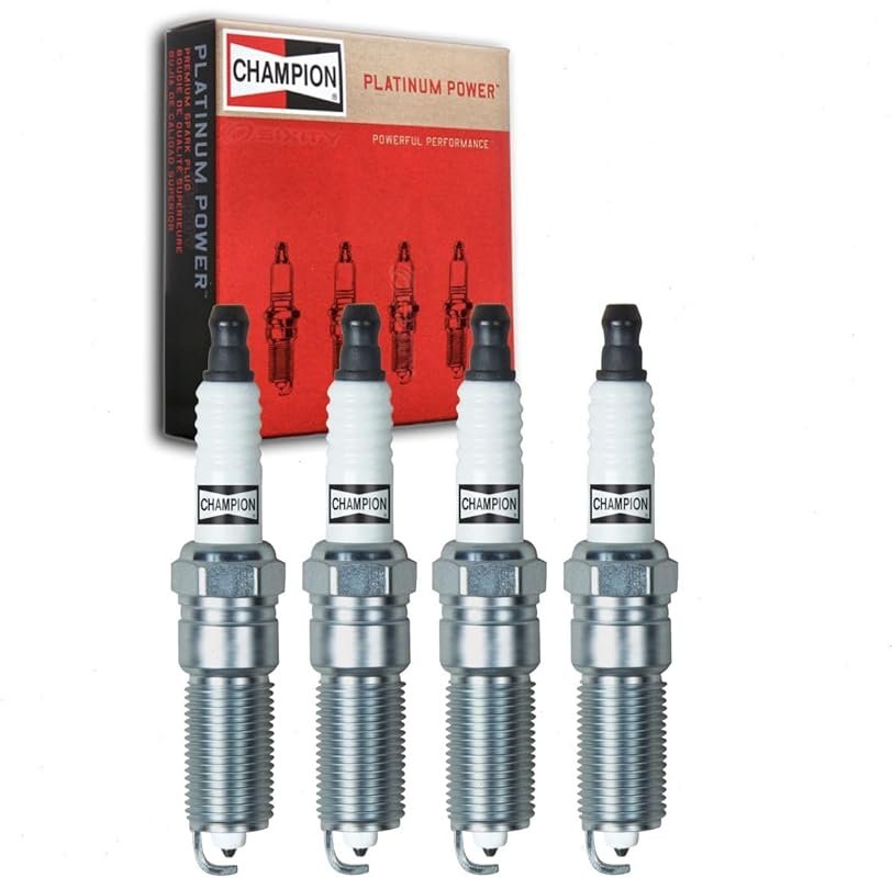 4-Piece Champion Platinum Spark Plugs for Chevrolet HHR 2006-2011 (2.2