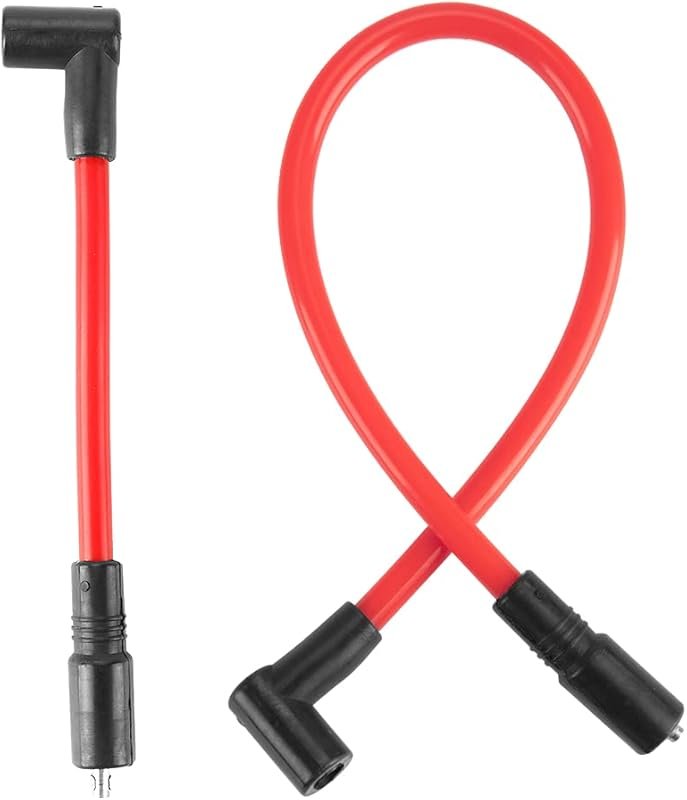 Red Silicone 10.4mm Spark Plug Wire Kit for Harley-Davidson Dyna FXD &