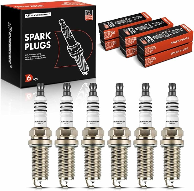 A-Premium Iridium Platinum Spark Plugs for Honda Accord, Jeep Grand Ch