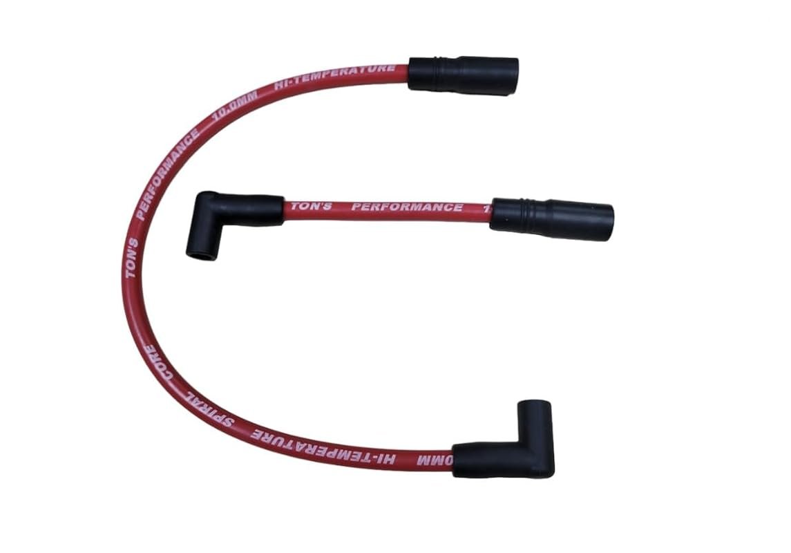 TONS Black 10mm Spark Plug Wires for Harley Davidson Big Twin Dyna Sof