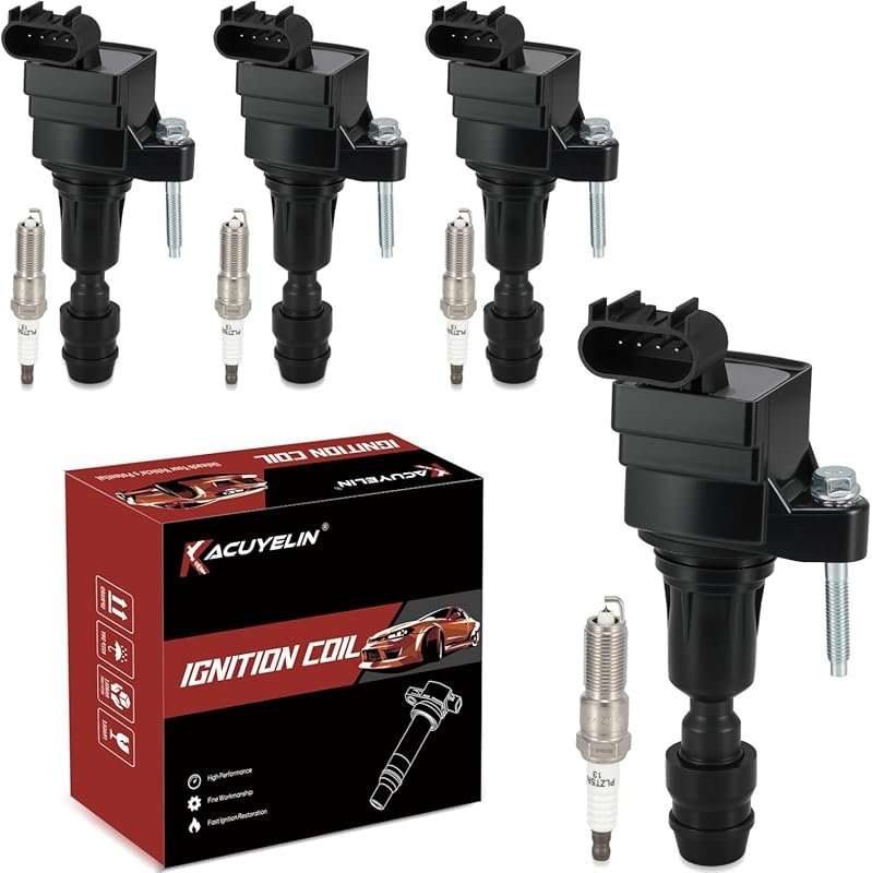 UF491 Ignition Coil Pack & Iridium Spark Plugs Set of 4 for Chevy HHR,