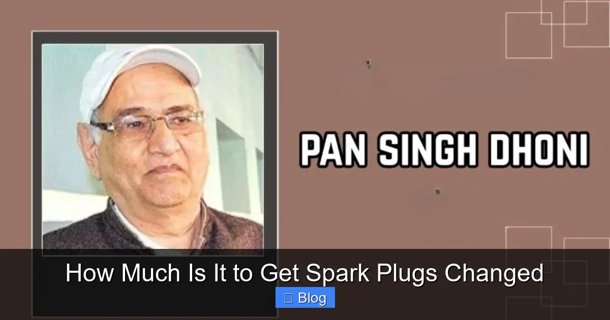 How Much Is It to Get Spark Plugs Changed