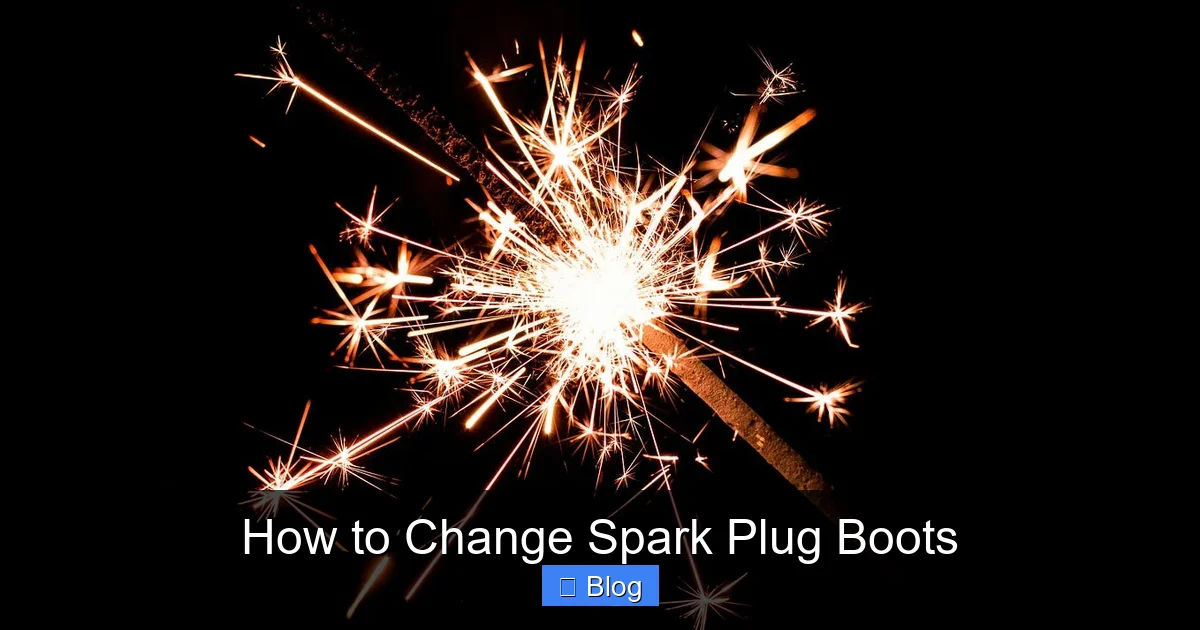 How to Change Spark Plug Boots