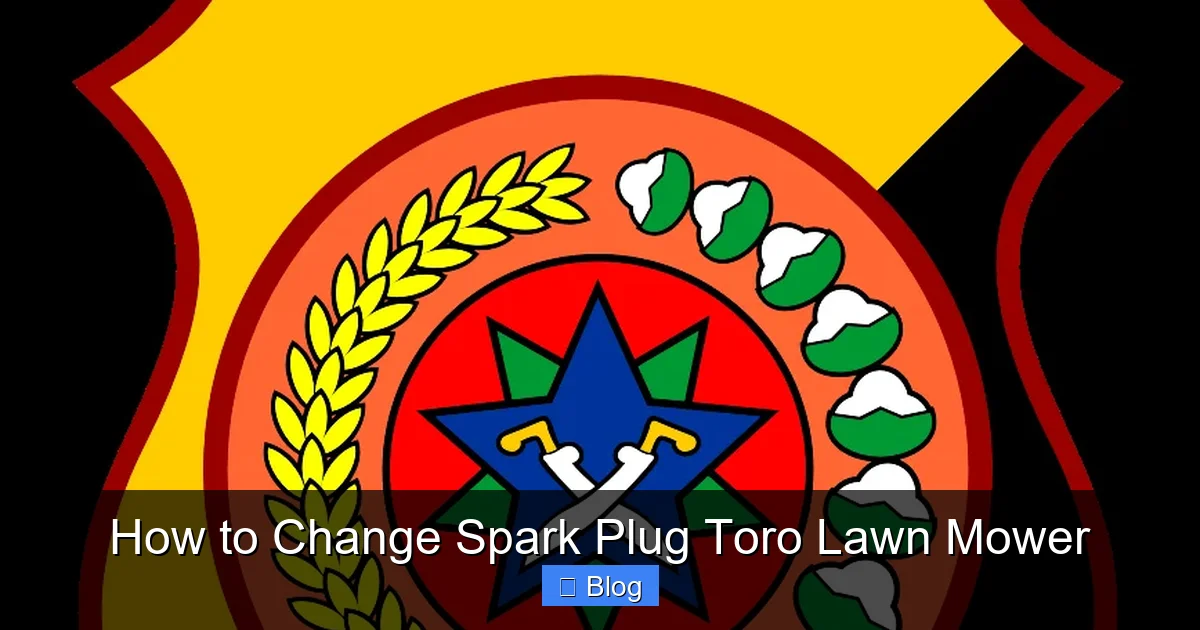 How to Change Spark Plug Toro Lawn Mower