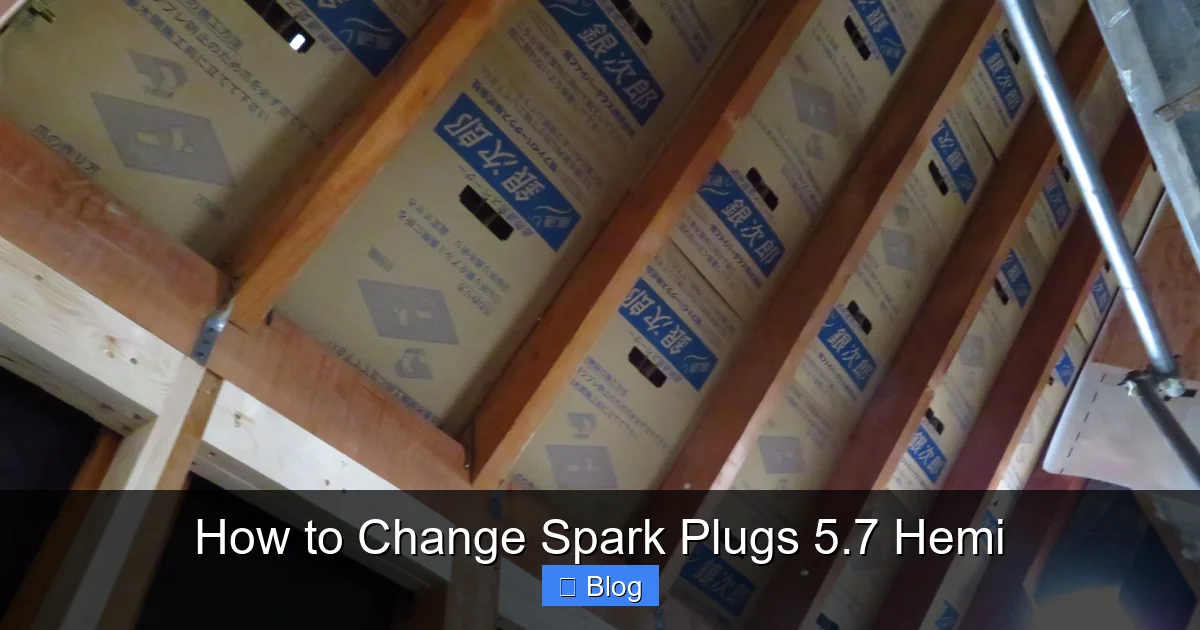 How to Change Spark Plugs 5.7 Hemi