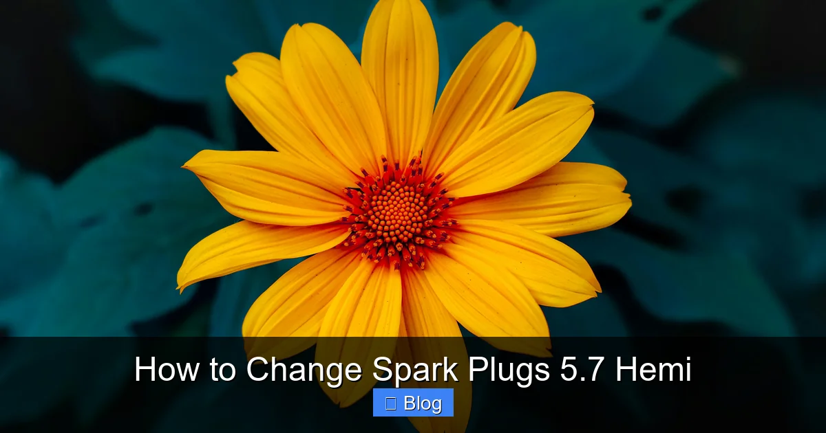 How to Change Spark Plugs 5.7 Hemi