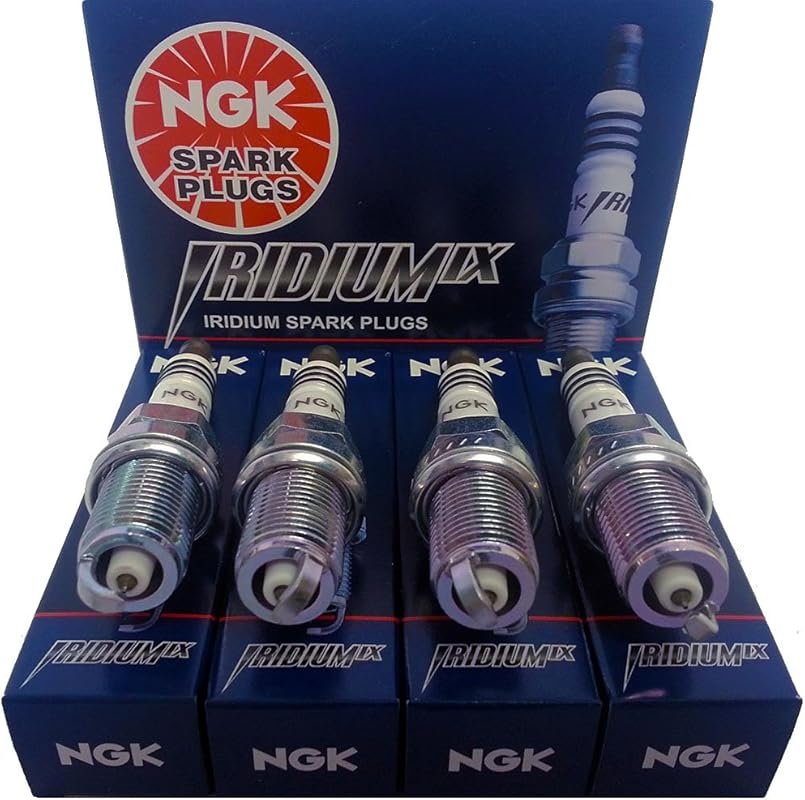 NGK Iridium IX Spark Plugs High-Performance Engine Ignition Pack of Fo