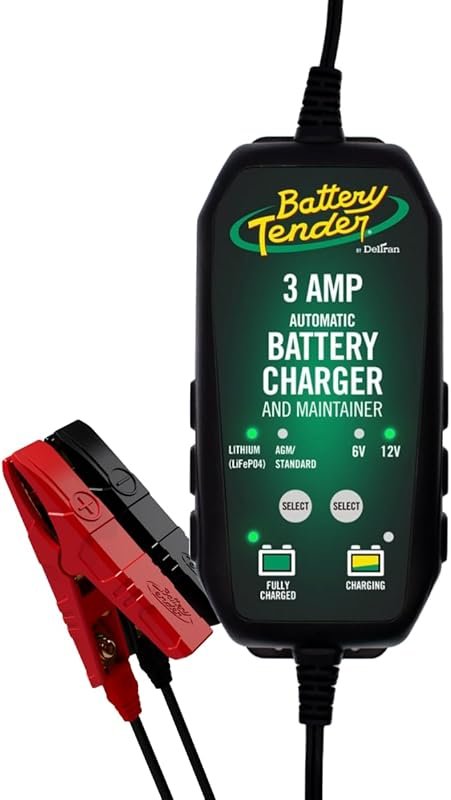 Battery Tender 3A 6V/12V Smart Automatic Battery Charger and Maintaine
