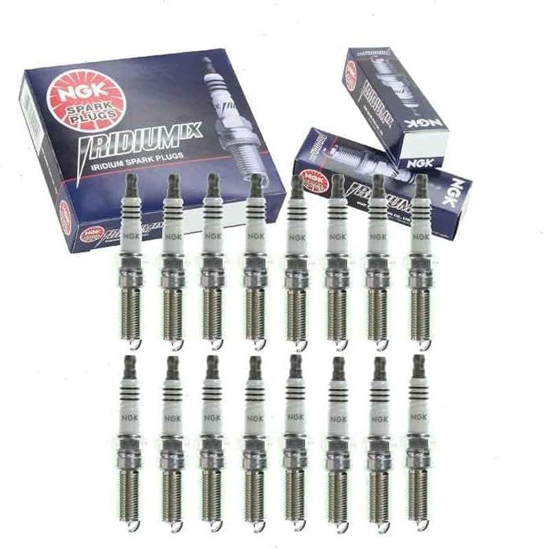 NGK Iridium IX Spark Plugs 16 Piece Set Compatible with Ford F-150 6.2