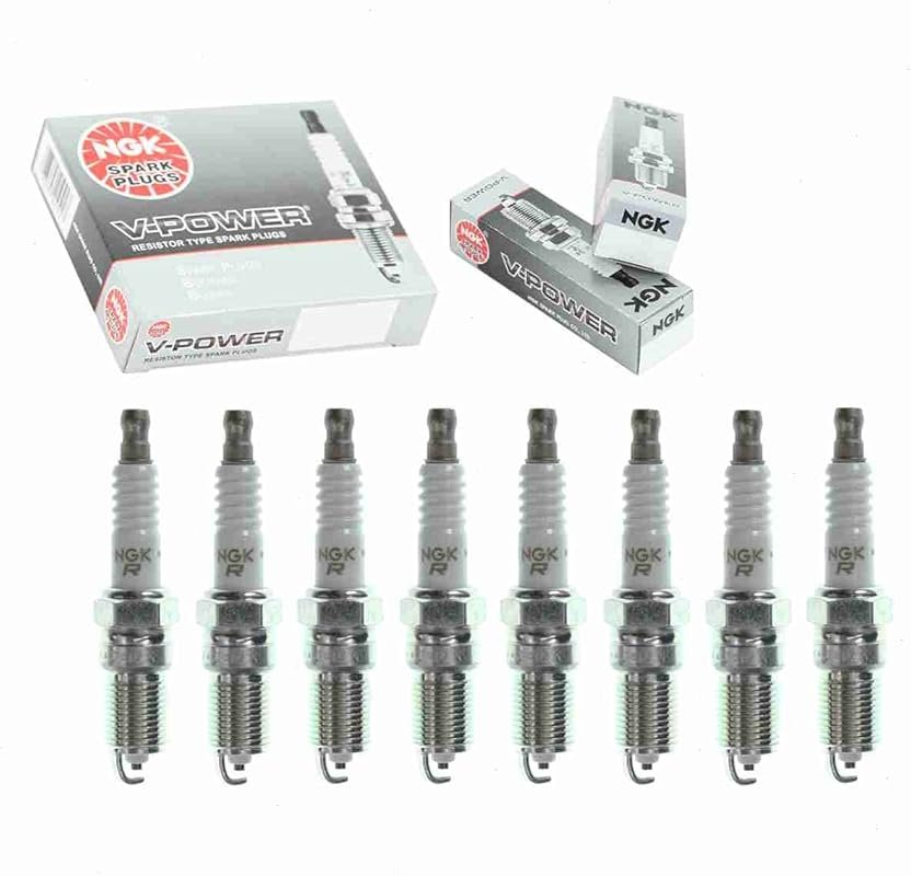 8 Pc NGK V-Power Spark Plugs Compatible with Ford Crown Victoria 4.6L 