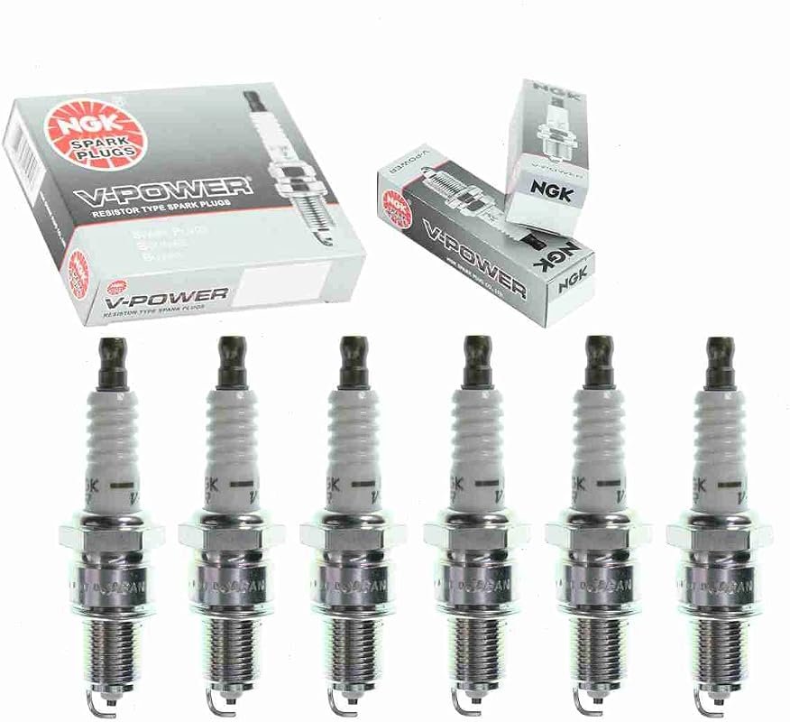 6 Pack NGK V-Power Spark Plugs for Dodge Grand Caravan 3.3L 3.8L V6 19
