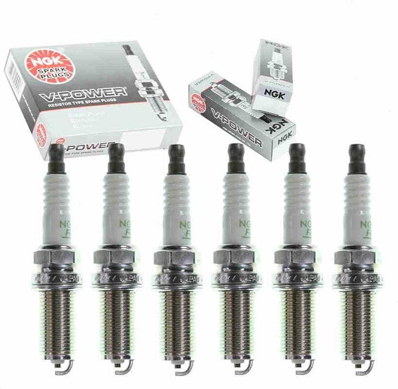 NGK V-Power Spark Plugs 6 Piece Set Compatible with Infiniti G35 3.5L 